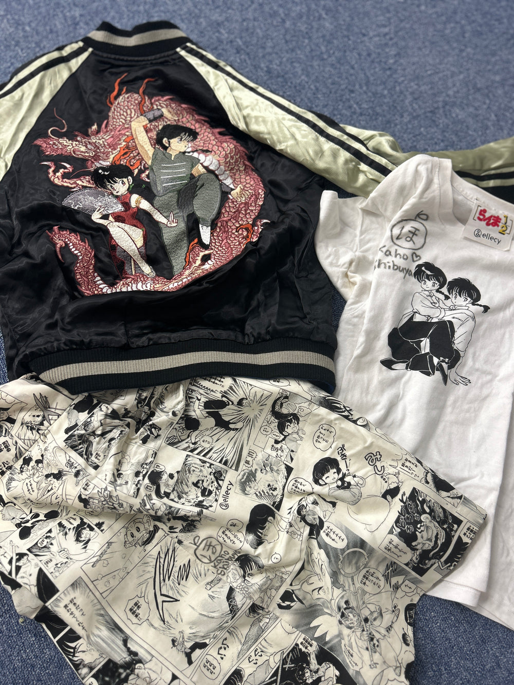 Kaho Shibuya Worn Ranma 1/2 Shirt, Jacket & Skirt (Signed)