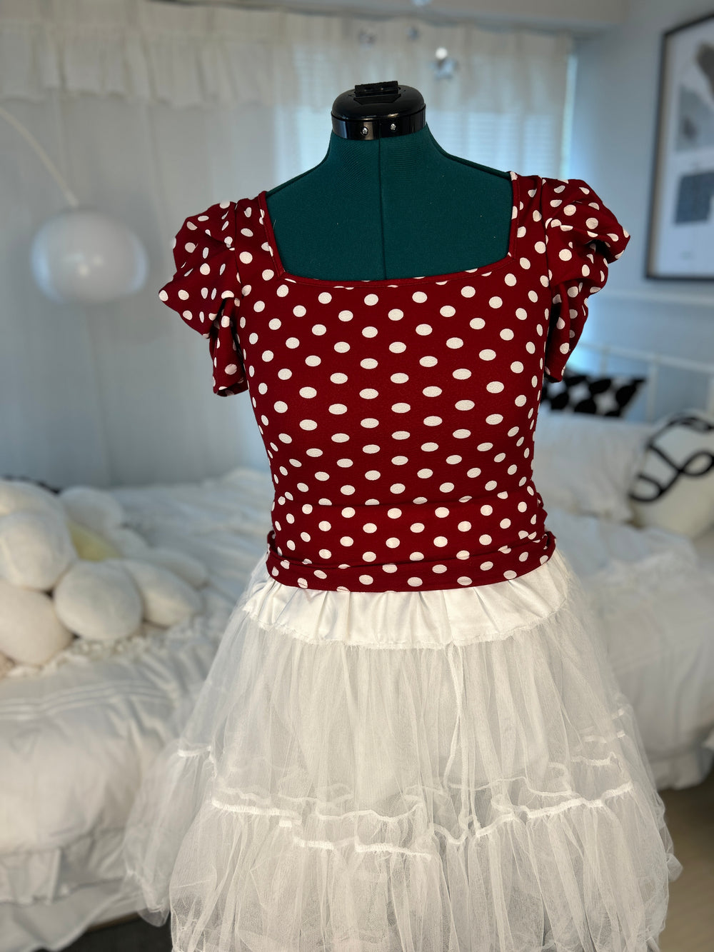 Kaho Shibuya Worn Polka Dot Top and Skirt (Signed)