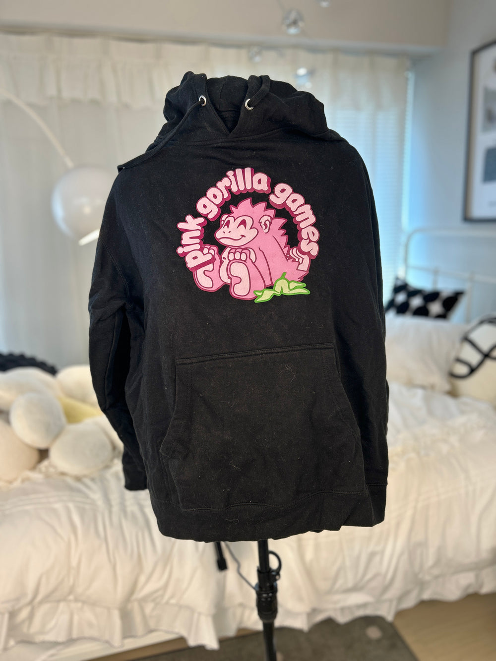 Kaho Shibuya Worn Pink Gorilla Games Hoodie (Signed)