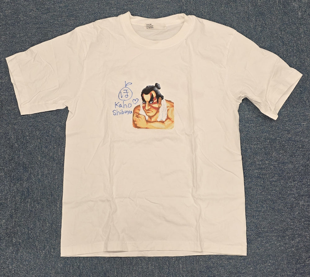 Kaho Shibuya Worn BEAMS Street Fighter Shirt and Bag (Signed)