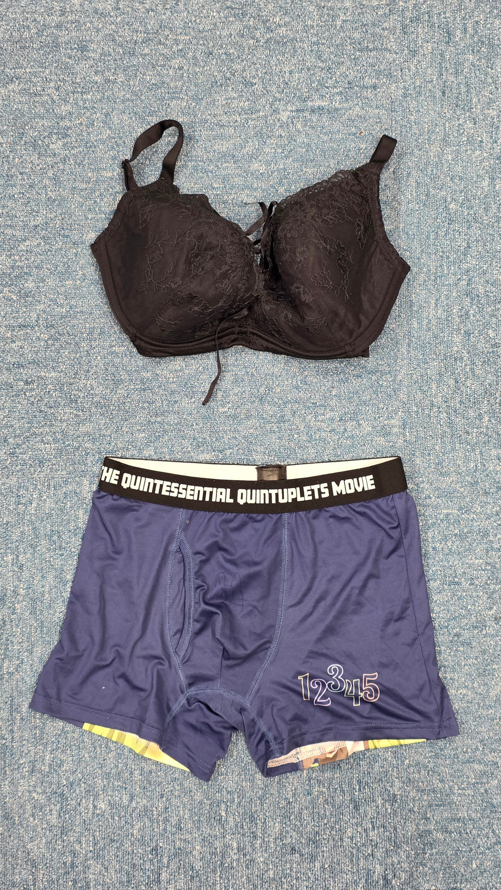 Kaho Shibuya Worn Quintessential Quintuplets Boxers and Bra (Signed)
