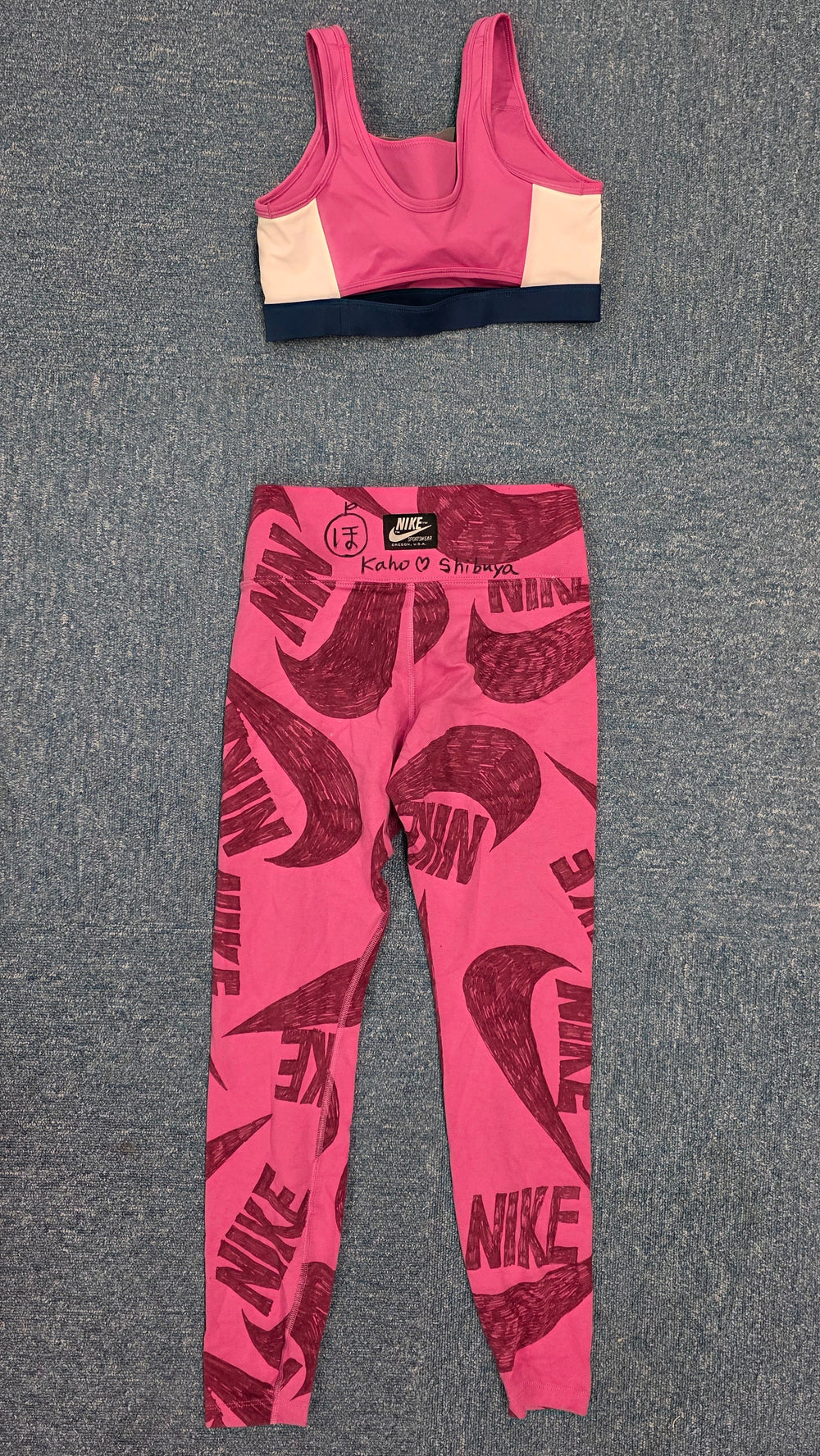Kaho Shibuya Worn Pink Nike Workout Outfit (Signed)