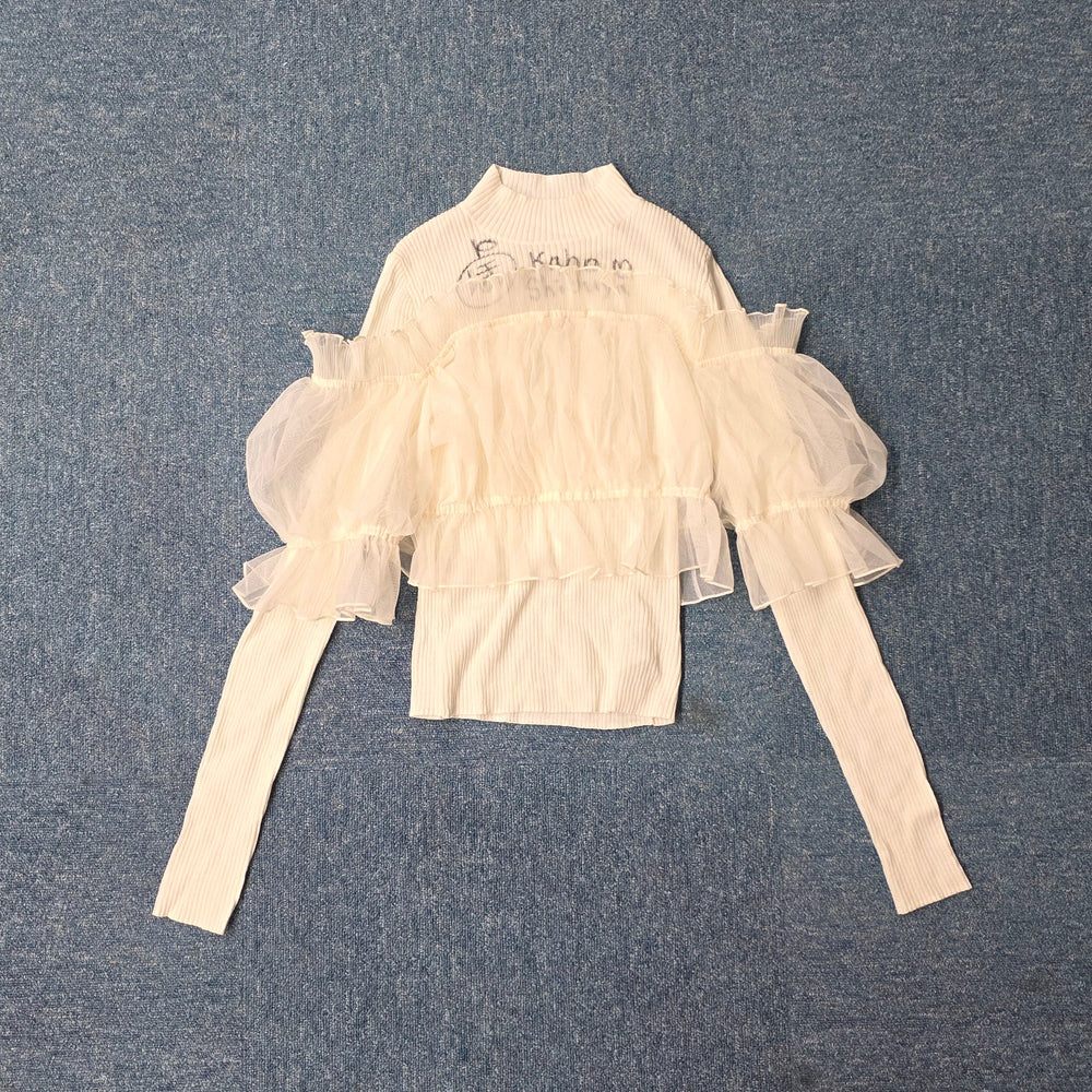 Kaho Shibuya Worn White Ruffle Top (Signed)