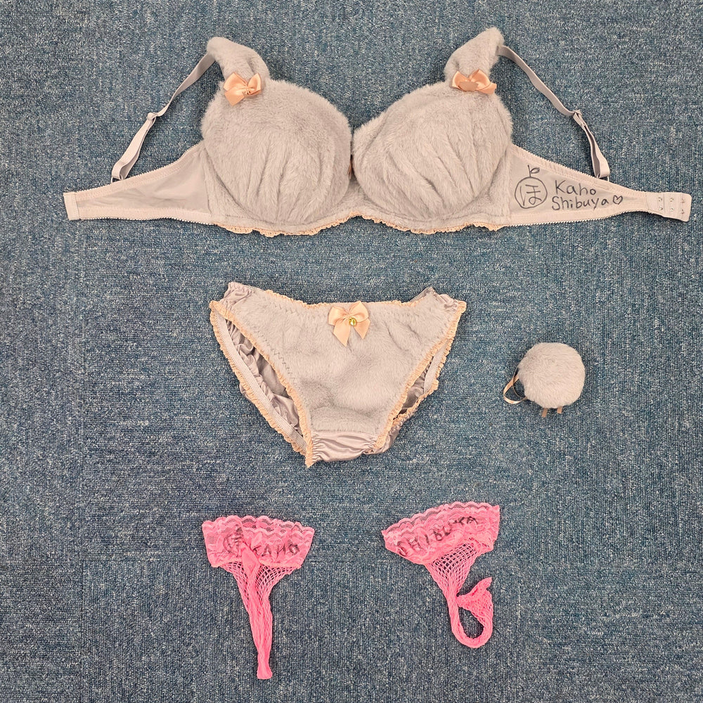 Kaho Shibuya Worn Bunny Tail Lingerie (Signed)
