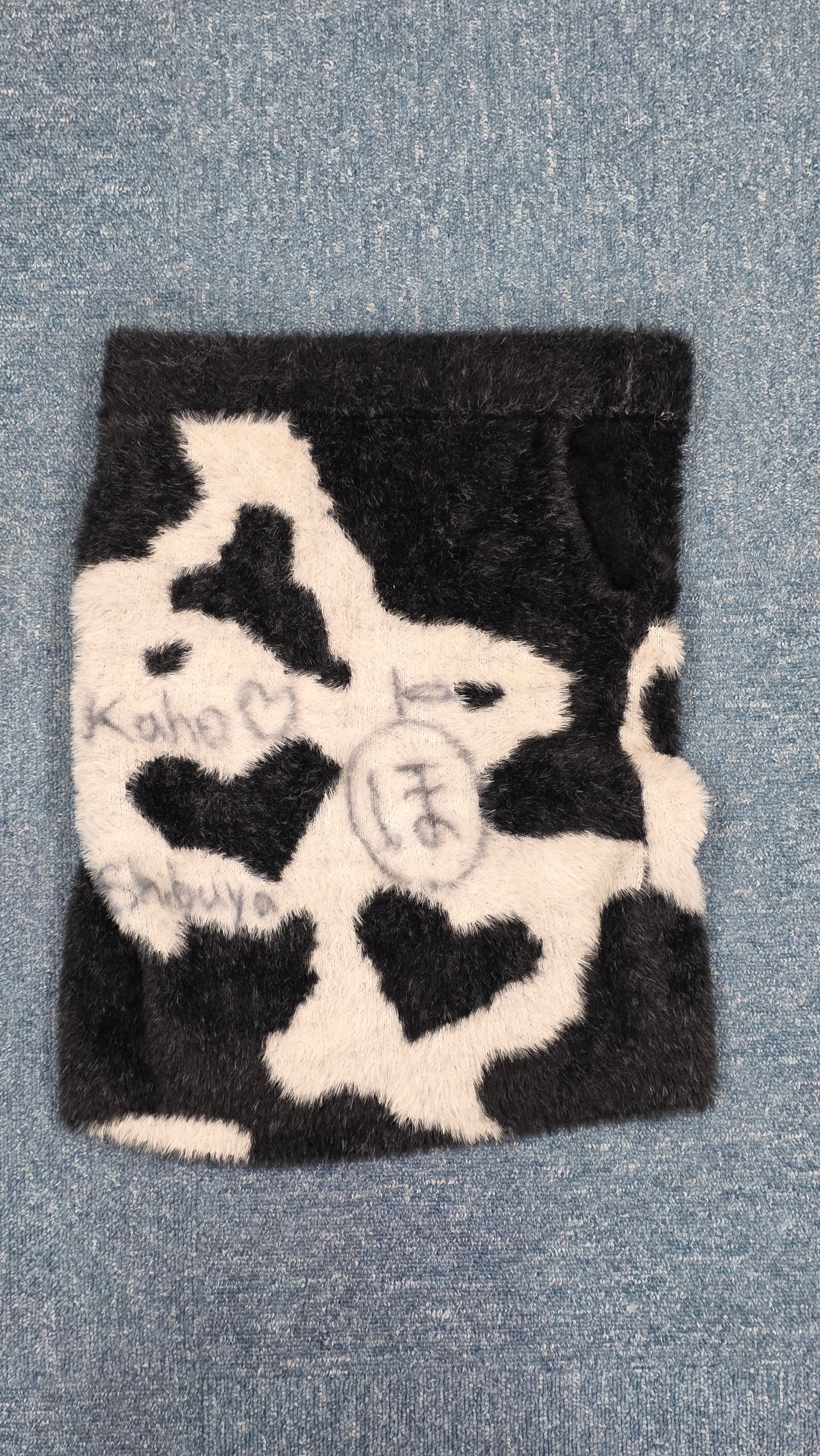 Kaho Shibuya Worn Heart Keyhole Shirt & Cow Print Skirt (Signed) – Kaho ...