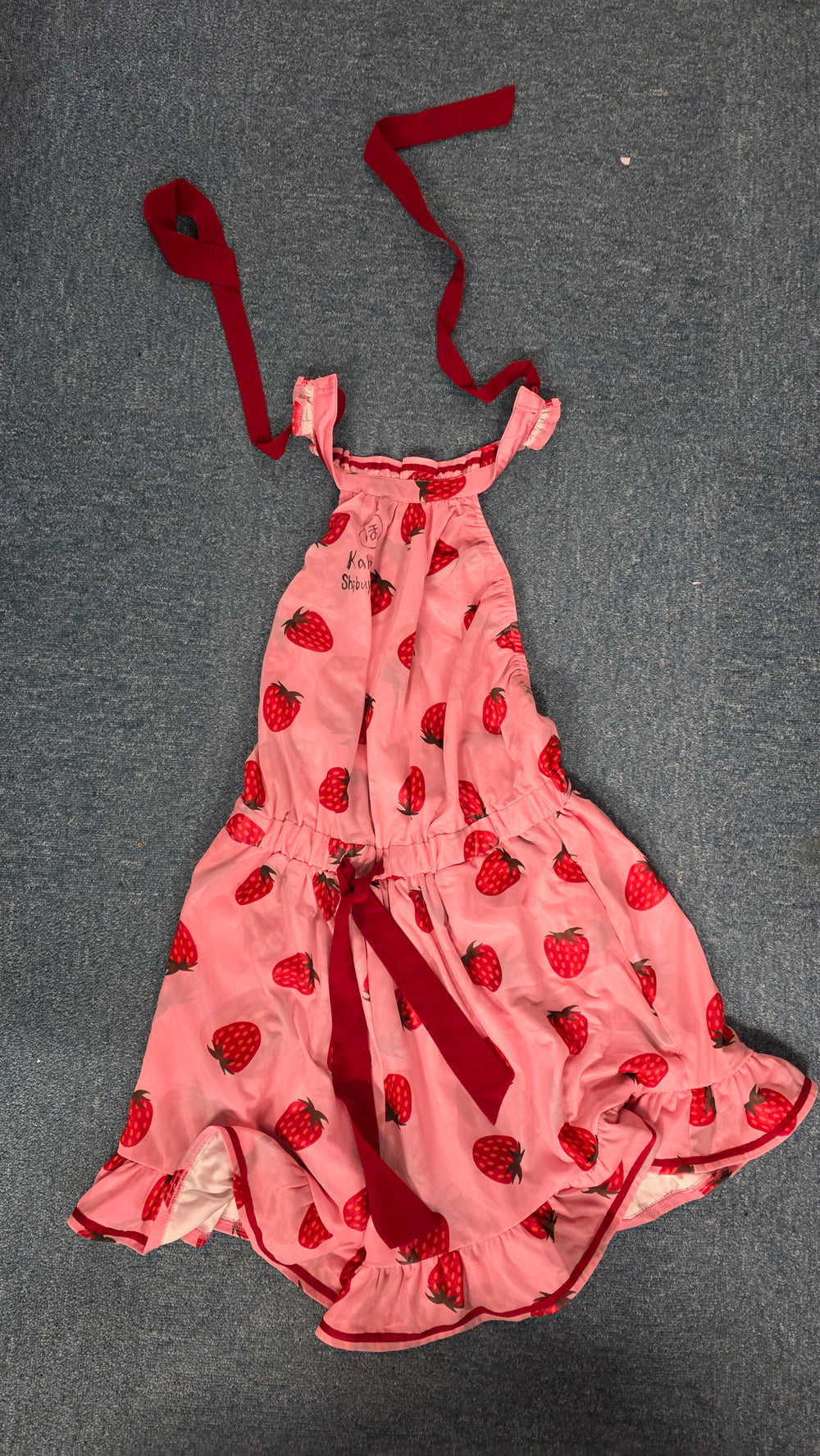 Kaho Shibuya Worn Strawberry Dress (Signed)