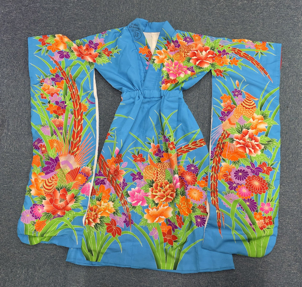 Kaho Shibuya Worn Floral Kimono (Signed)