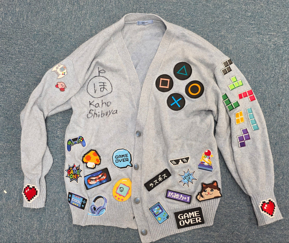 Kaho Shibuya Worn Gamer Patch Cardigan (Signed)