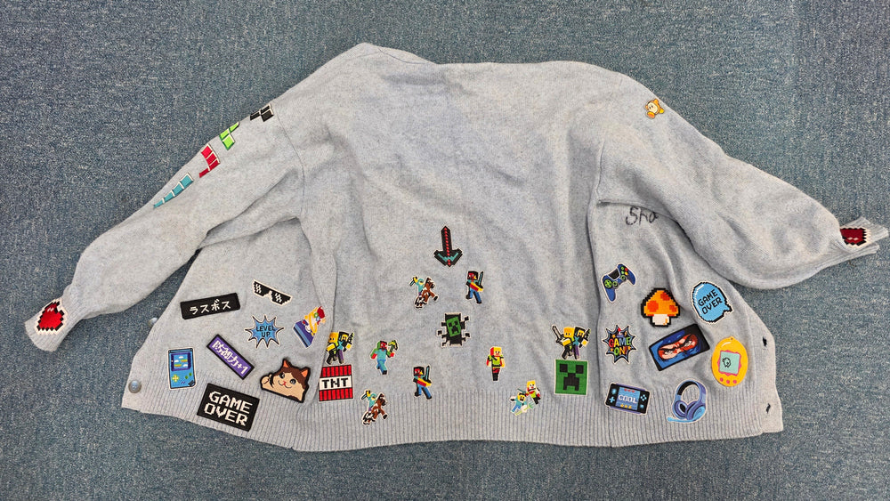 Kaho Shibuya Worn Gamer Patch Cardigan (Signed)