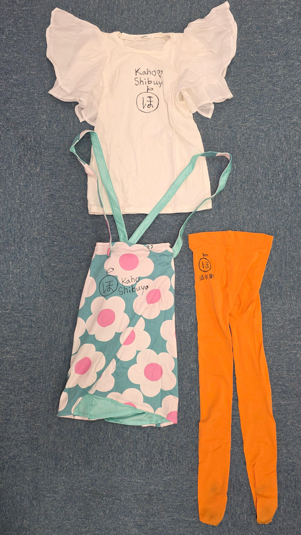 Kaho Shibuya Worn Frills and Flowers Outfit (Signed)