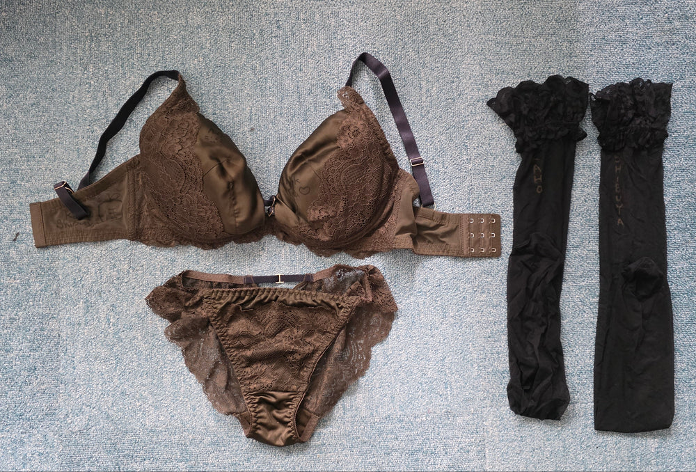 Kaho Shibuya Worn Dark Green Lingerie (Signed)