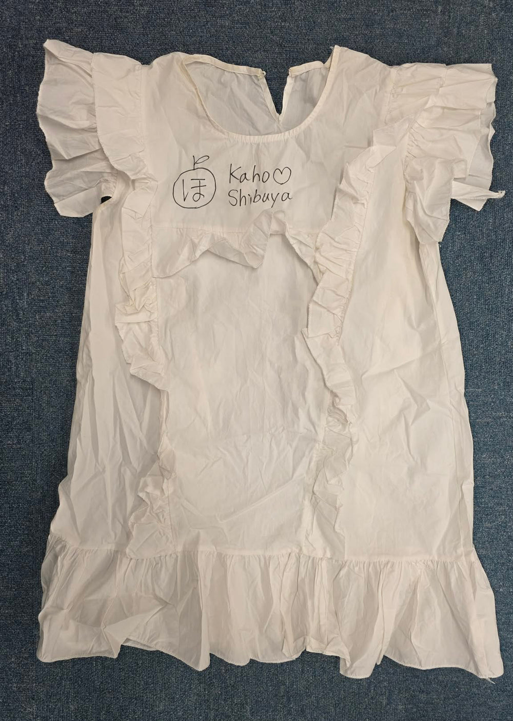 Kaho Shibuya Worn Clear Hello Kitty Dress & Apron (Signed)