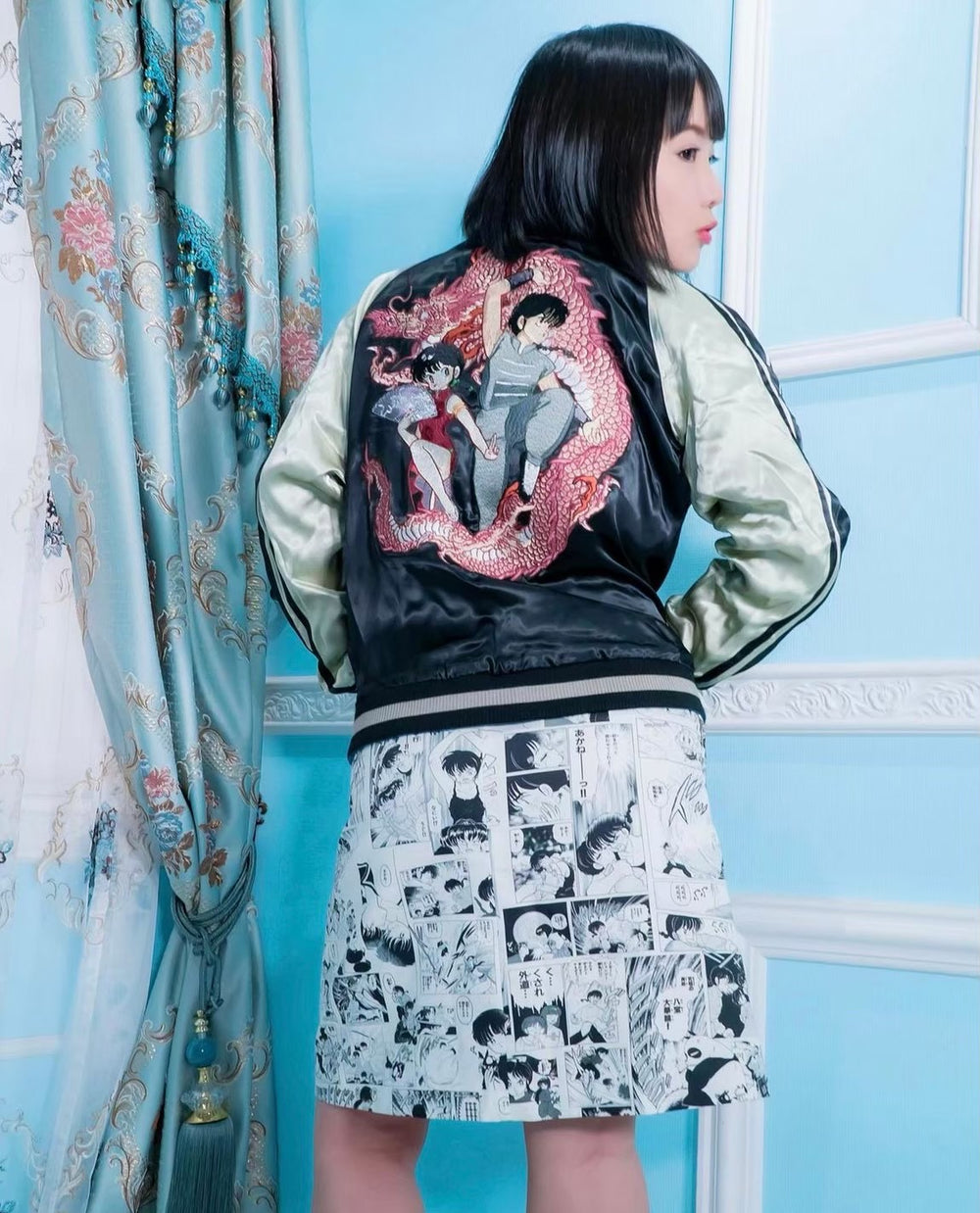 Kaho Shibuya Worn Ranma 1/2 Shirt, Jacket & Skirt (Signed)