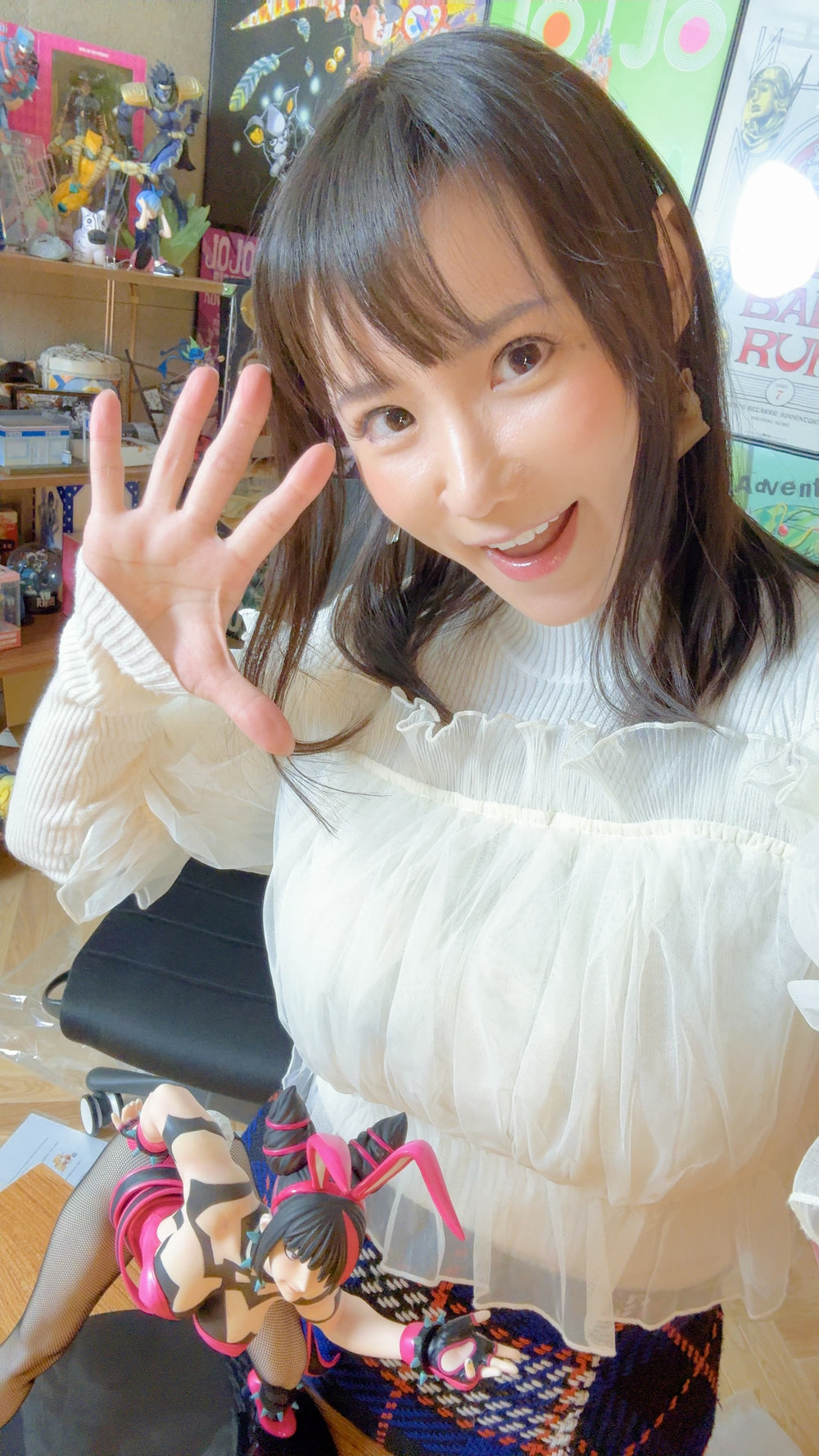 Kaho Shibuya Worn White Ruffle Top (Signed)