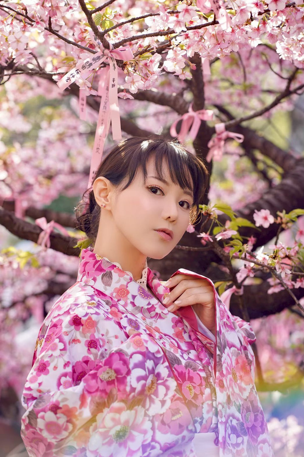 Kaho Shibuya Worn Sakura Kimono (Signed)