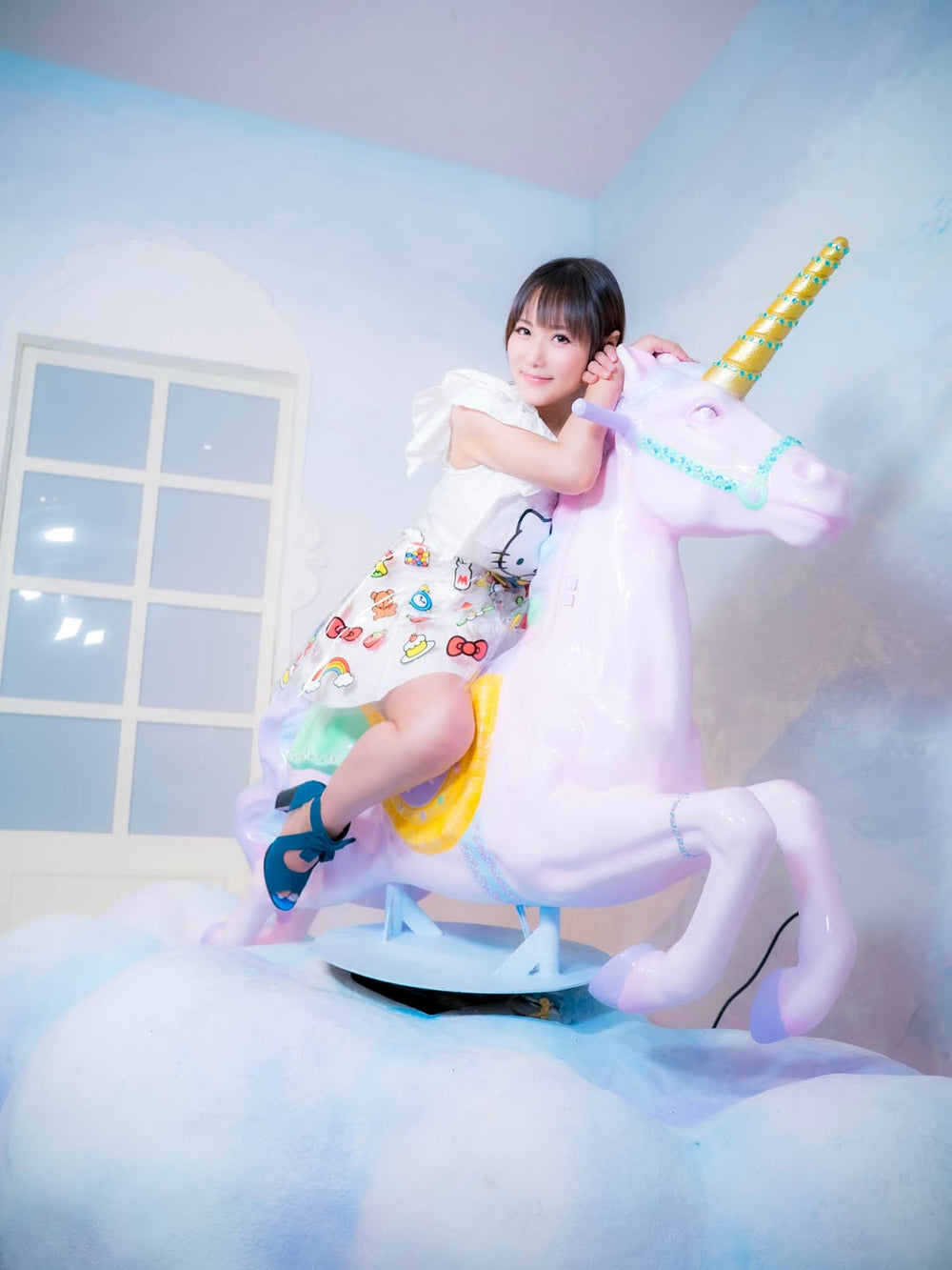 Kaho Shibuya Worn Clear Hello Kitty Dress & Apron (Signed)
