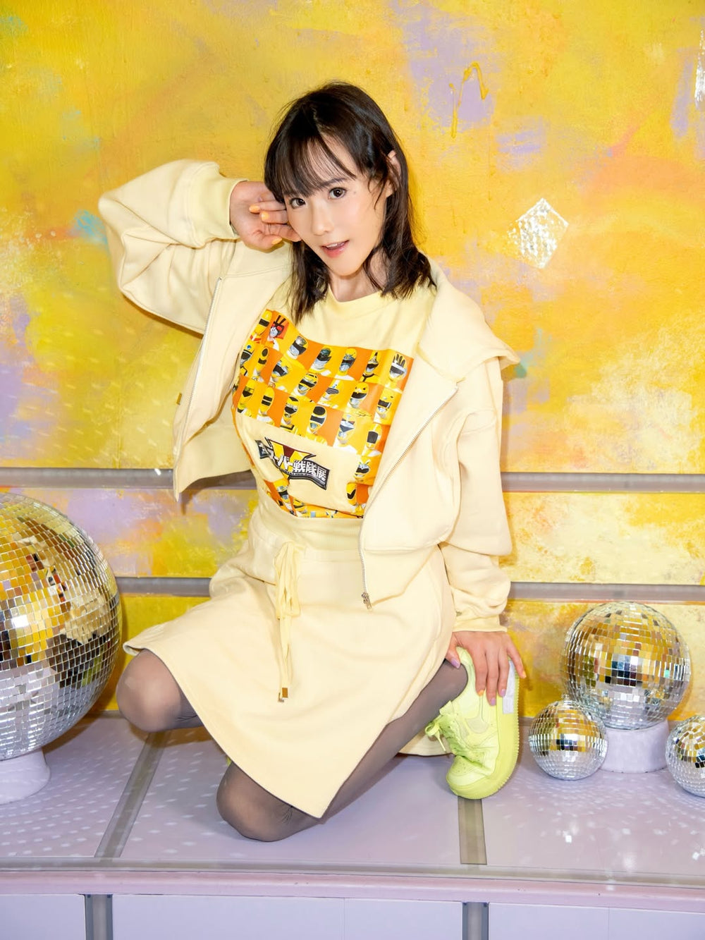 Kaho Shibuya Worn Power Rangers Shirt Set (Signed)